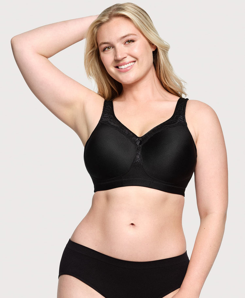 Glamorise 1265 MagicLift Beha voor vrouwen, grote maten, betere houding, zonder beugel, Café, 95D : Glamorise