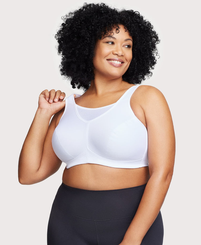 Glamorise No-Bounce Camisole Wire-Free Sports Bra - Cafe – Big Girls