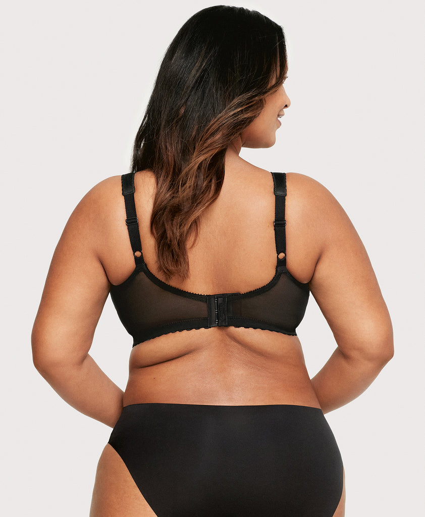 Glamorise Magiclift Natural Shape Wire-free Support Bra In Black