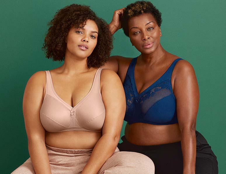 Comfortable bra for sore shoulders, B to I-cup