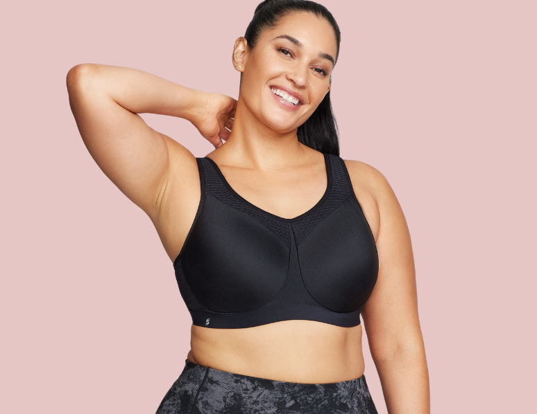 Best Sports Bra for Large Bust Sports Bras for Plus Size Women Womens  Comfort Lightly Lined Light Support Sports Bra Black at  Women's  Clothing store