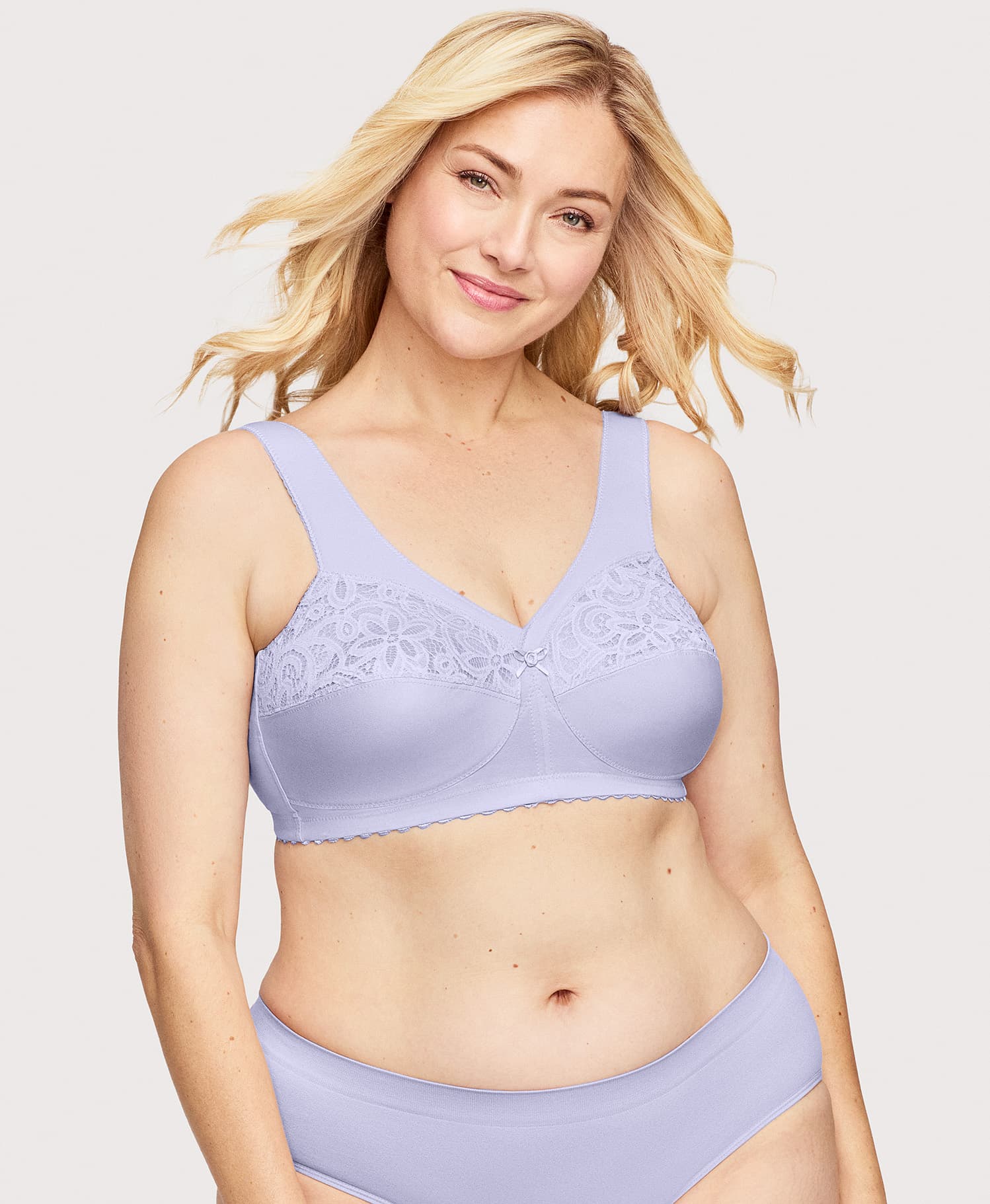 MagicLift Cotton Support Bra Lilac
