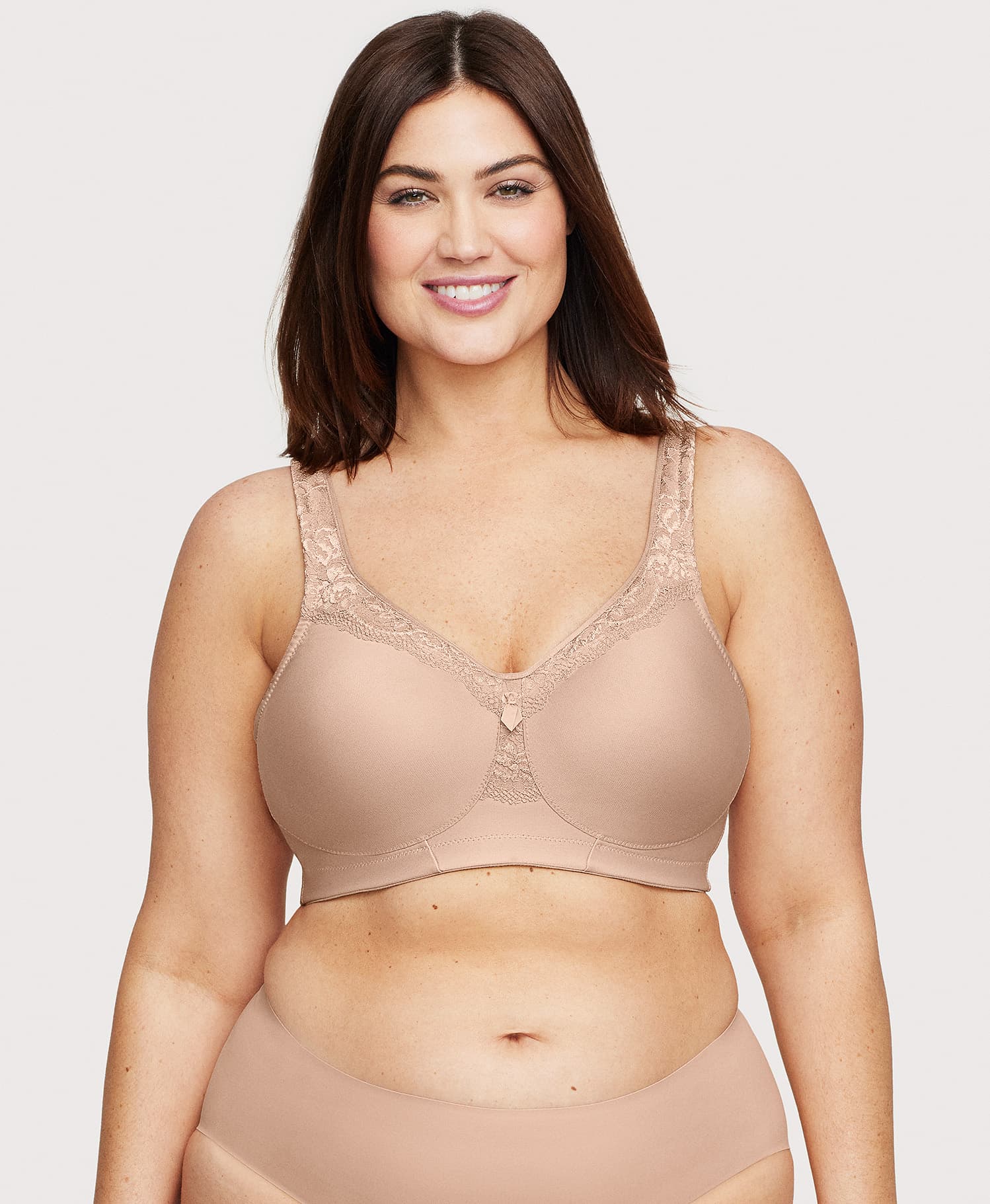 Women's Glamorise Full Figure Plus Size MagicLift Seamless Everyday Bra  Wirefree in 2023