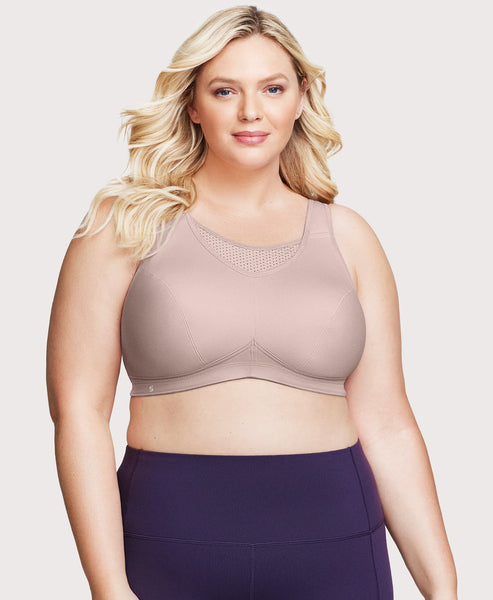  Women's Full Figure No Bounce Plus Size Camisole Wirefree Back  Close Sports Bra,Pink : Clothing, Shoes & Jewelry