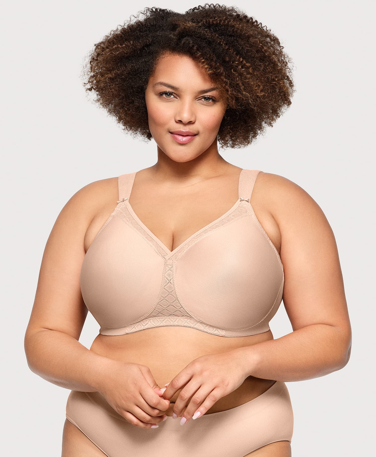 MagicLift Seamless Support T Shirt Bra Cafe