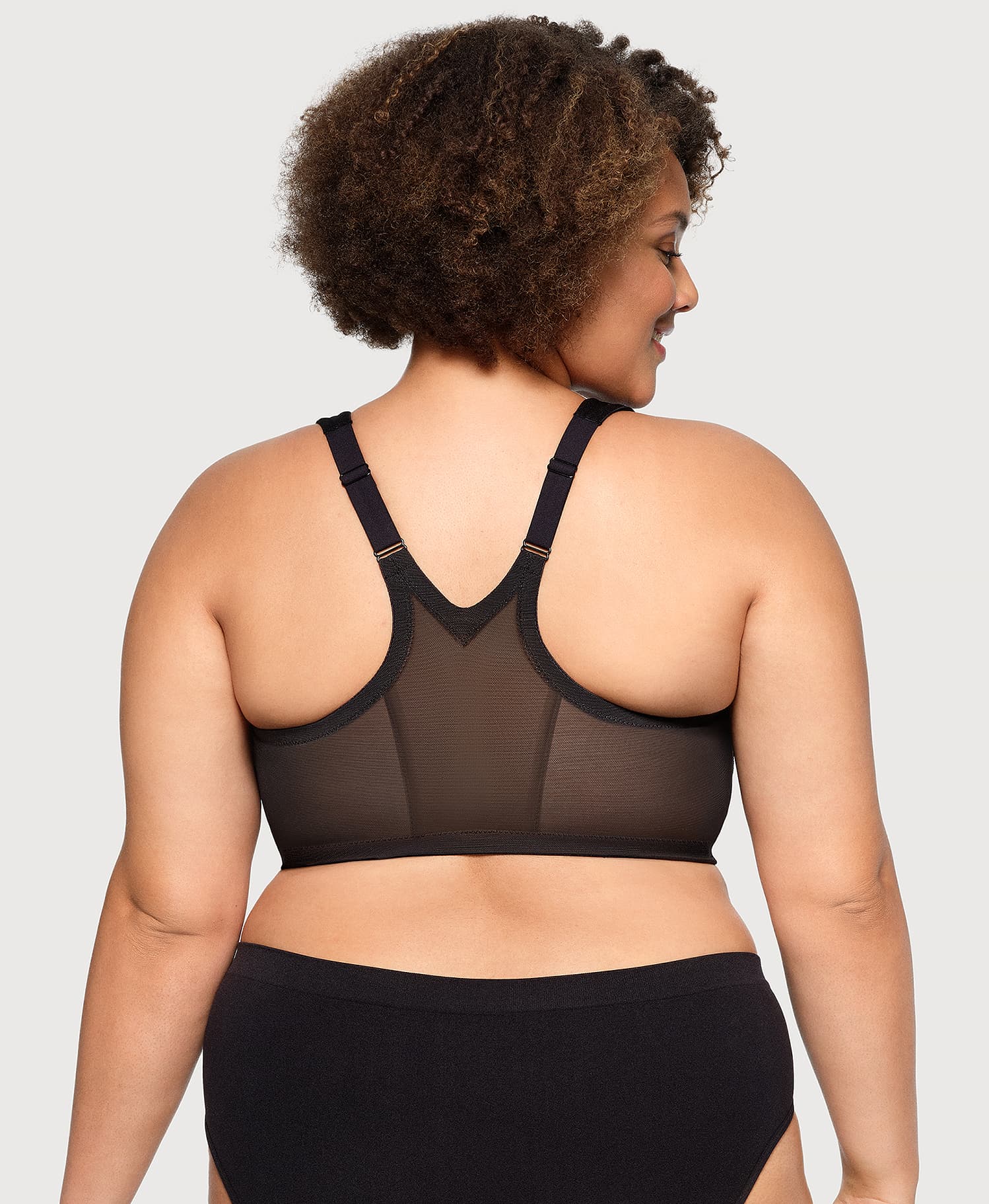 Modify Racerback Bra MagicLift Front-Closure Racerback Bra Black | Glamorise