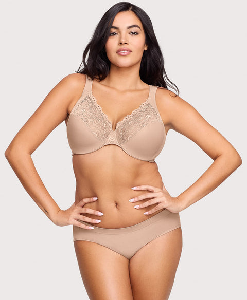 Low Cut WonderWire Lace Bra