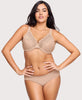 Low Cut WonderWire Lace Bra Cafe