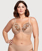 Front-Closure WonderWire Bra Cafe Print