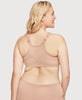 Front-Closure Posture Back WonderWire Lace Bra Cafe