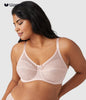 Retro Chic Full Figure Underwire Bra Rose Dust