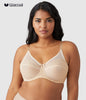 Retro Chic Full Figure Underwire Bra Toast