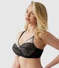 Retro Chic Full Figure Underwire Bra Black