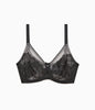 Retro Chic Full Figure Underwire Bra Black
