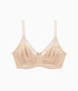 Retro Chic Full Figure Underwire Bra Toast
