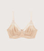 Retro Chic Full Figure Underwire Bra Toast