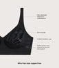 Inside Job™ Wire Free Bra Black