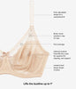 Retro Chic Full Figure Underwire Bra Toast