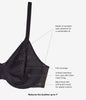 Visual Effects Minimizer Bra Black