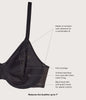 Visual Effects Minimizer Bra Black