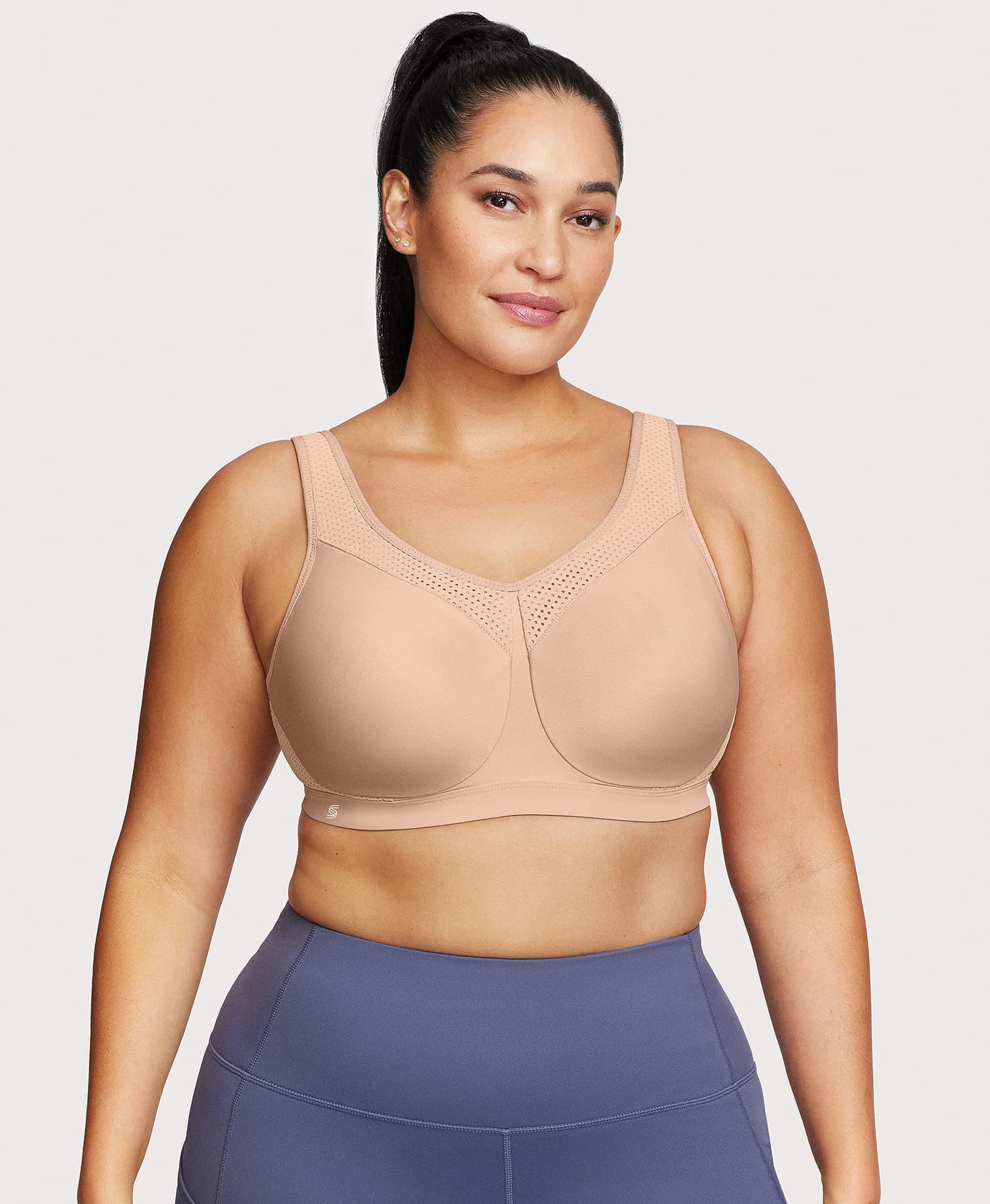 Glamorise High Impact Underwire Sports Bra Cafe Glamorise