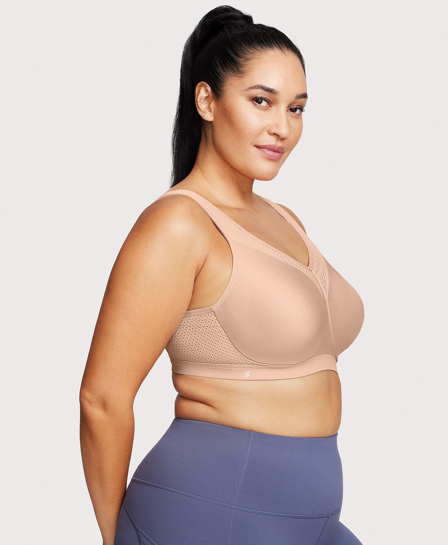 Glamorise Full Figure Plus Size Zip Up Front-Closure Sports Bra Wirefree  #9266 Lavender, Lavender, 34B : : Clothing, Shoes & Accessories