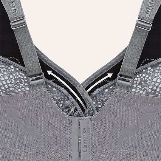MagicLift Moisture Control Bra Gray Heather | Glamorise