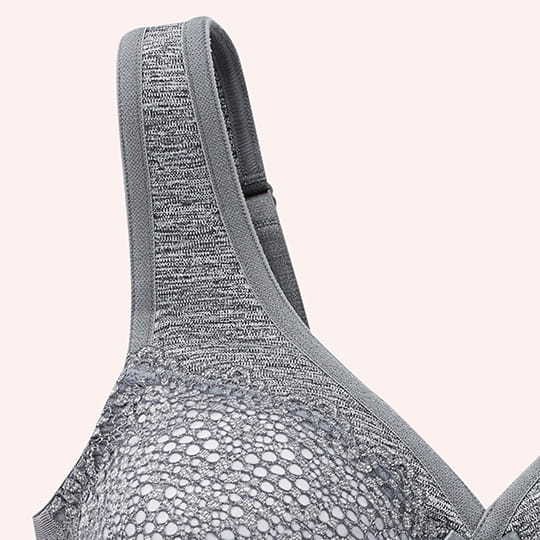 【新品/未使用】 thehighlights 'bra' gray Sサイズ MagicLift Moisture Control Bra Gray Heather | Glamorise