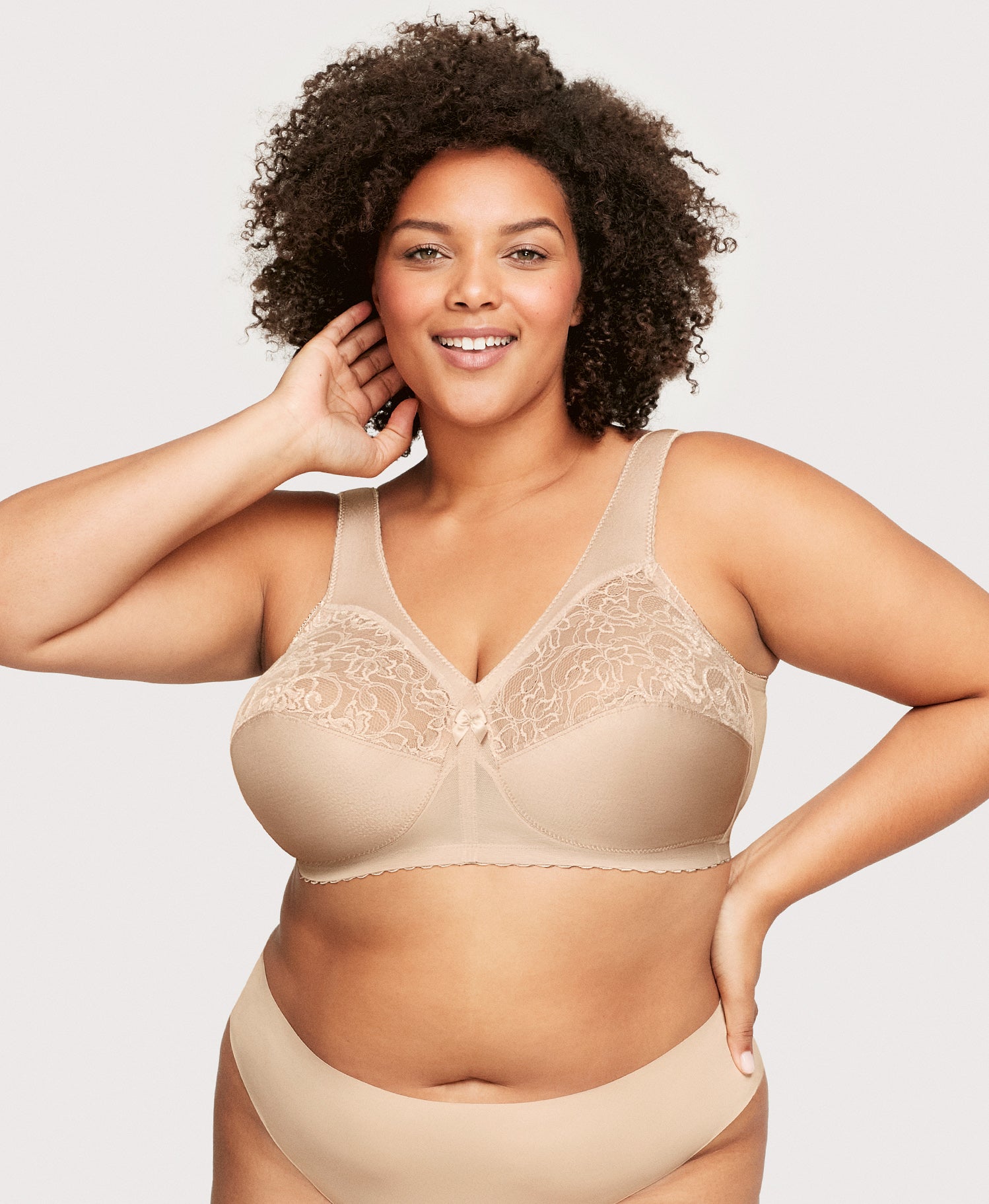 Plus Size Underwire Bra Full Coverage Minimizer Wide Straps Support Panels  Non-Padded Lace Cups 34 36 38 40 42 44 / B C D E F G H ( 36G, White)