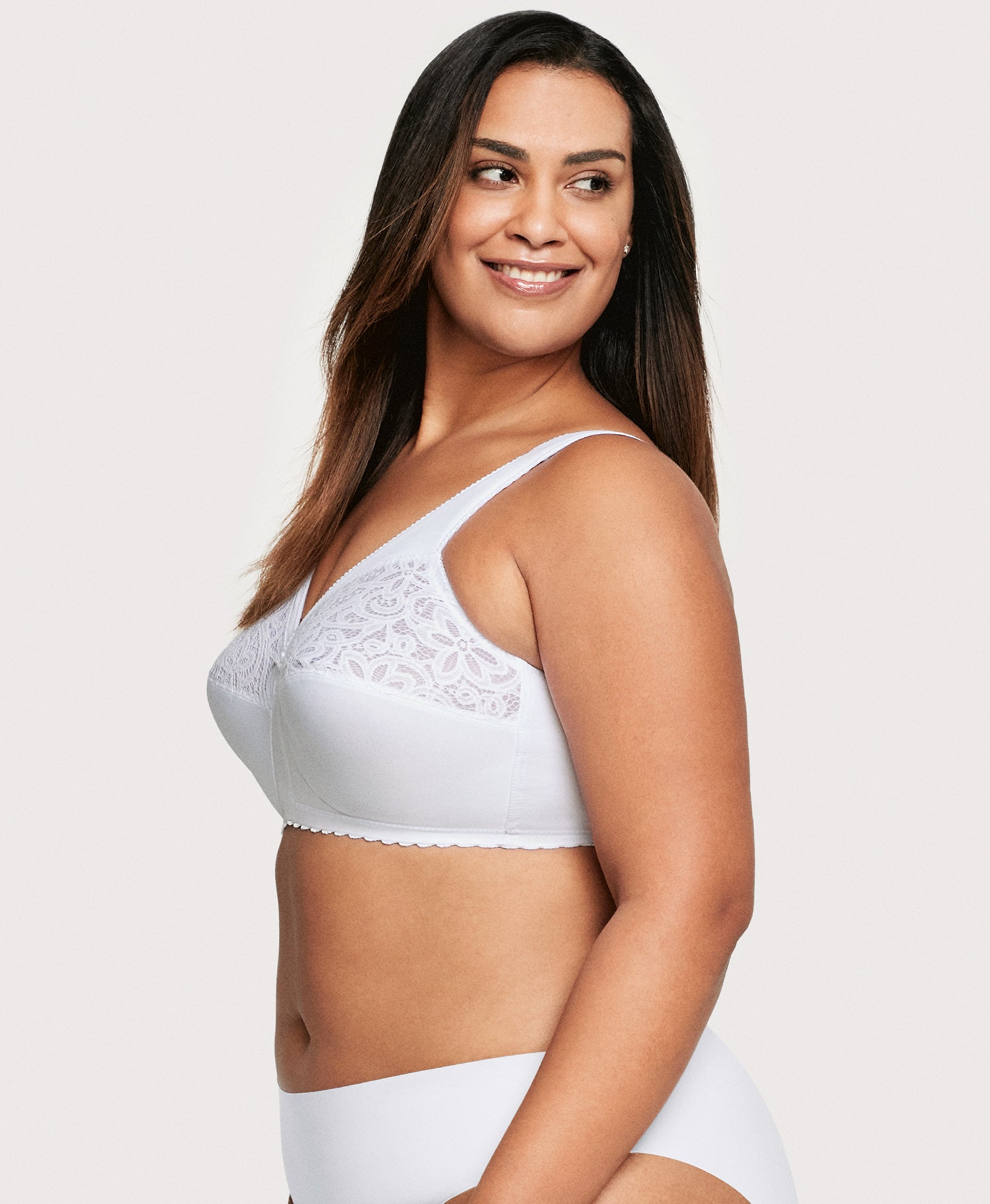 Cotton Padded Center Elastic Bra, White, Size: 30 to 44 at best