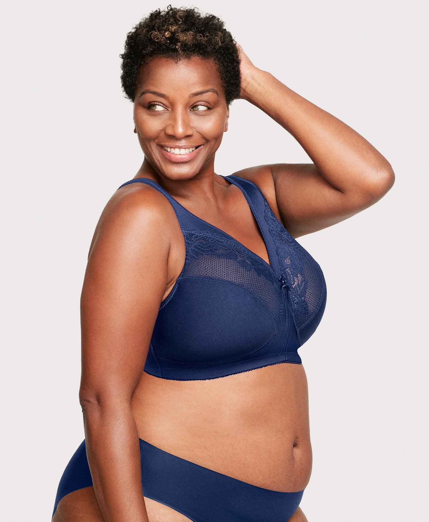 frugue Women's Plus Size Full Coverage Underwire Minimizer Padded Bra Blue  34 C : : Clothing, Shoes & Accessories