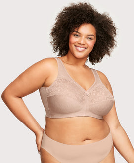 Glamorise Women's Full Figure Plus Size ComfortLift Support Bra #1103,  White, 42F at  Women's Clothing store