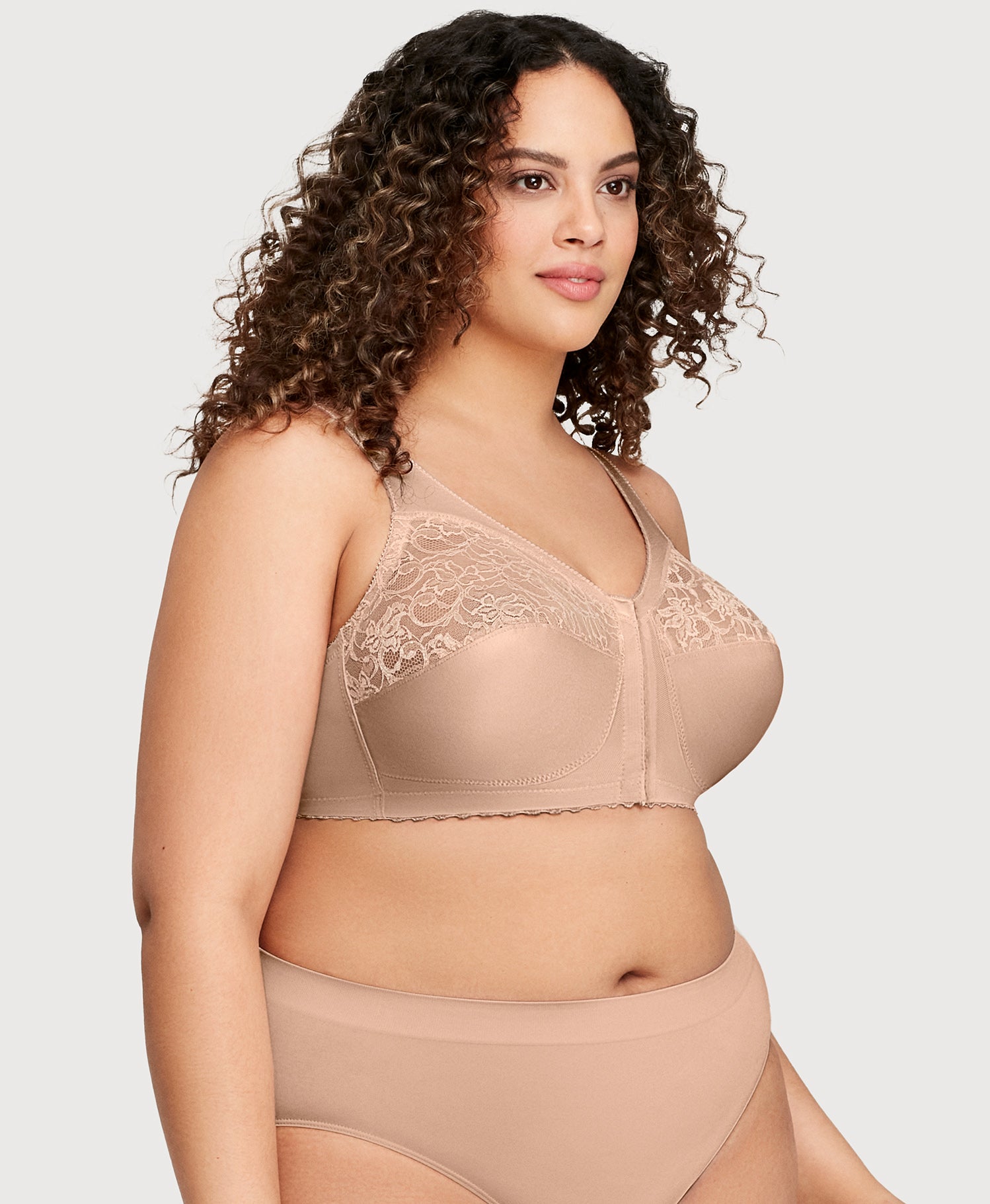 Glamorise Women's Plus Size Front-Close T-Back Underwire - Helia Beer Co