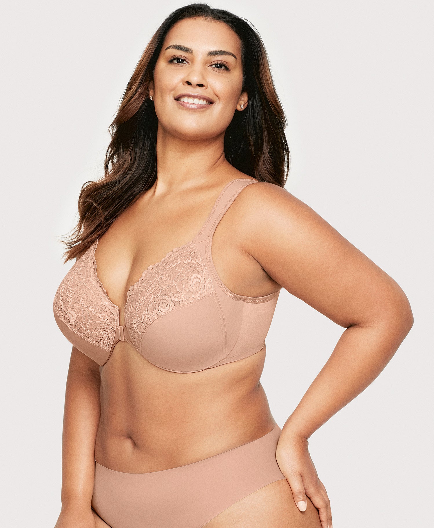 Front Closure WonderWire Bra Cappuccino