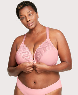 Women's Plus Size T-Shirt Baby Pink Bra